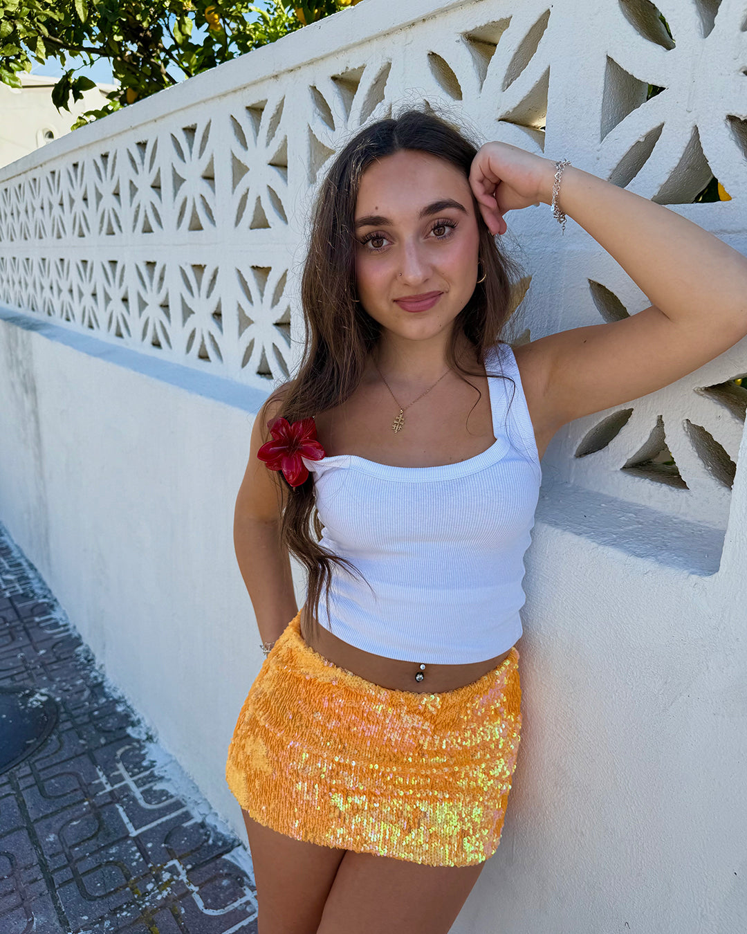 Falda Mango